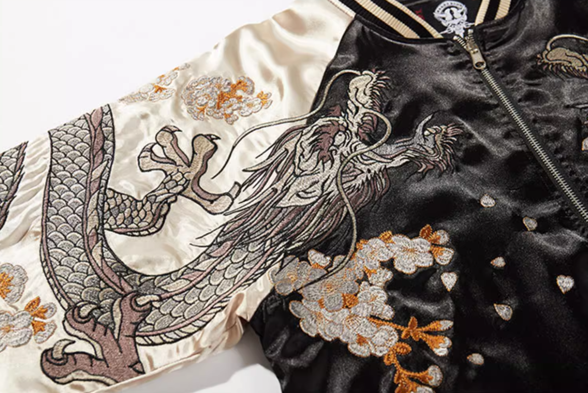 Ryūjin Sakura Sukajan Souvenir Bomber Jacket