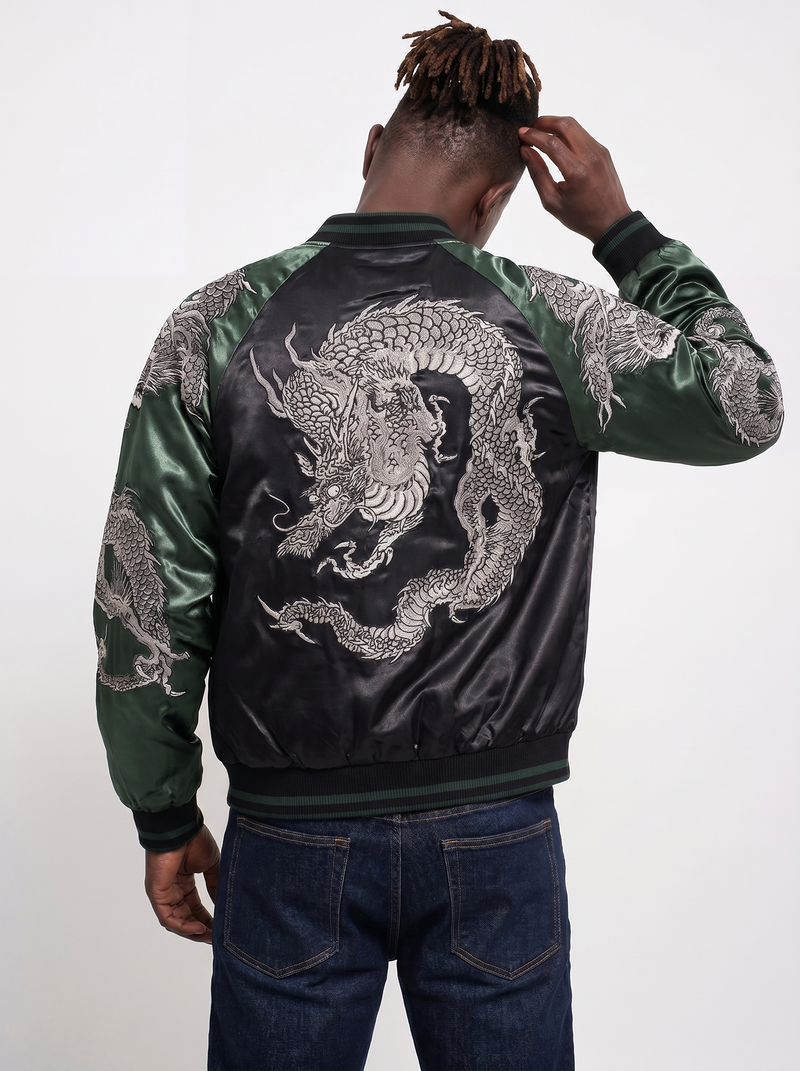 Seiryuu Embroidered Sukajan Jacket