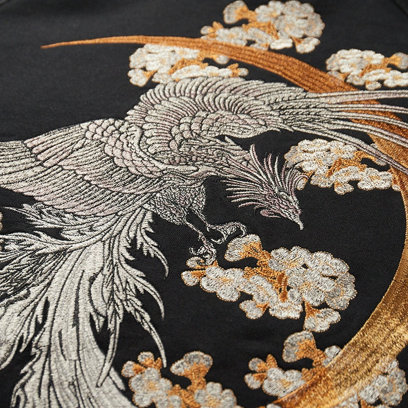 Harmony Phoenix Embroidered Hoodie