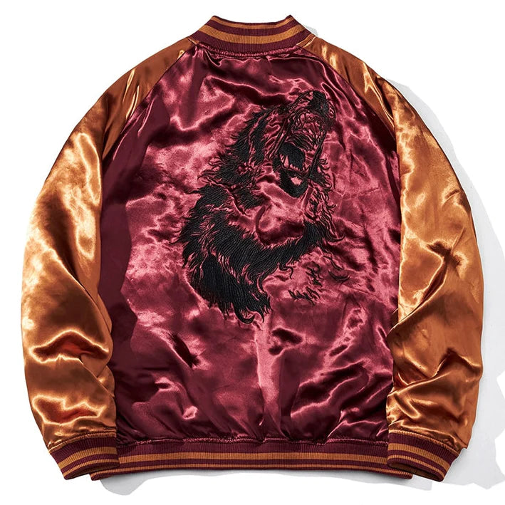 King of the jungle Sukajan Jacket (Reversible)