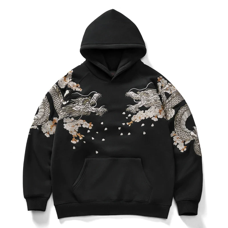 Ryujin Sakura Dragon Sukajan Hoodie